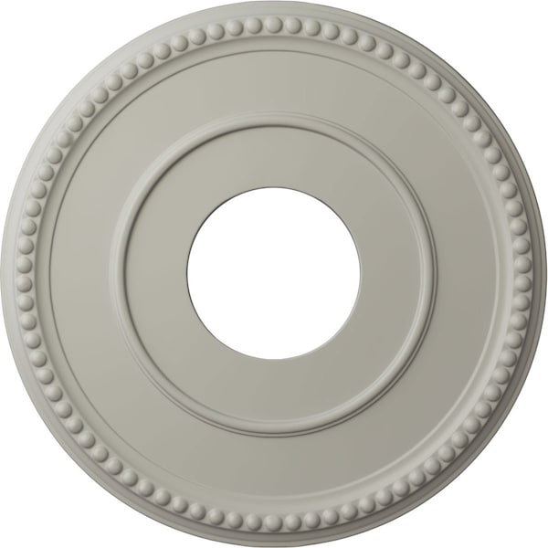 Ekena Millwork Bradford Ceiling Medallion (Fits Canopies up to 6 5/8"), 12 1/2"OD x 3 7/8"ID x 3/4"P, Pot of Cream CM12BRPCF - main
